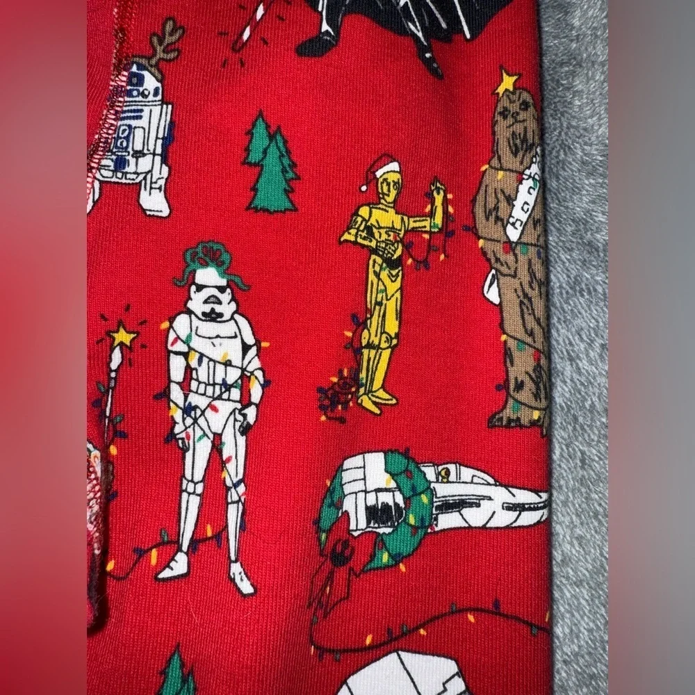 HANNA ANDERSSON Star Wars Character Kids Pajama Pants in Red Size 5